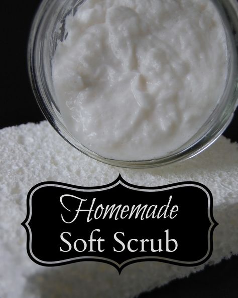 Sink Scrub, Diy Baking Soda, Scrub At Home, Natural Cleaners Diy, Soft Scrub, Keep Your House Clean, Natural Cleaning Recipes, Baking Soda Uses, Natural Cleaners