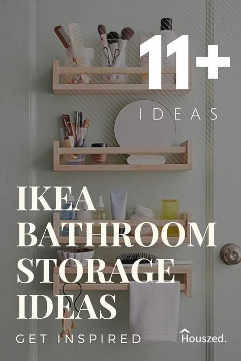 11 Clever IKEA Bathroom Storage Ideas Small Toilet Storage, Ikea Bathroom Ideas Storage, Ikea Bathroom Decor, Toilet Shelves Ideas Small Spaces, Over The Toilet Storage Ideas Small Spaces, Small Bathroom Ikea Ideas, Wall Shelf In Bathroom, Ikea Bathroom Cabinet Storage, Create Bathroom Storage