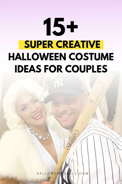 Looking for creative Halloween costume ideas for couples? Grab your boyfriend, husband or partner, because these easy and clever couples costume ideas will be a hit at the halloween party | From stranger things to Game of Thrones, cute 2 person Halloween costume ideas for couples (& friends) that are unique, and simple are not easy to come by. That's why we've compiled a list of the very best Halloween costume ideas for 2019 Most are family, plus size flattering, last minute & DIY friend Clever Couple Costumes, 2 Person Halloween Costumes, Couples Costume Ideas, Creative Halloween Costume Ideas, Halloween Costume Ideas For Couples, Stranger Things Halloween, Costume Ideas For Couples, Plus Size Halloween Costume, Clever Halloween Costumes