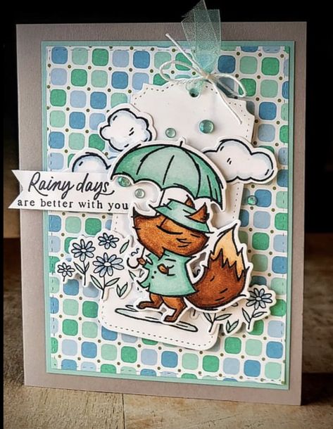 Stampin Up Rainy Days, Stampin Up Playing In The Rain Cards, Stampin Up Playing In The Rain, Playing In The Rain Stampin Up Cards, Playing In The Rain, Better With You, Country Bouquet, Hello Cards, Rhinos