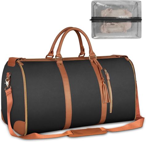 Amazon.com | Ytonet Carry On Garment Bag, Large PU Leather Duffle Bag for Women, Waterproof Garment Bags for Travel with Shoe Pouch, 2 in 1 Hanging Suitcase Suit Travel Bags, Gifts for Women, Pink | Garment Bags Travel Duffle Bag Women, Garment Duffle Bag, Leather Garment Bag, Garment Cover, Suit Bag, Leather Duffle, Duffle Bag Travel, Travel Duffel, Duffel Bag Travel