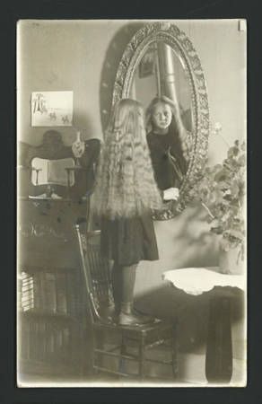 Posing In Front Of Mirror, Standing In Front Of Mirror Drawing, Standing In Front Of Mirror Reference, Girl Looking In Mirror, Standing In Front Of Mirror, In Front Of Mirror, Mirror Illustration, Mirror Drawings, Primal Fear