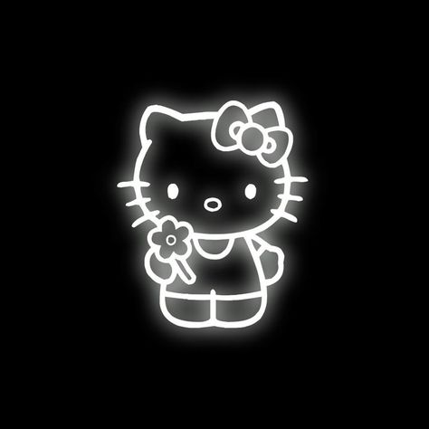 Neon Hello Kitty, Overlay Watermark, Wattpad Cover Template, Watermark Ideas, Black And White Wallpaper Iphone, Cat App, Hello Kitty Photos, Y2k Icons, Y2k Hello Kitty