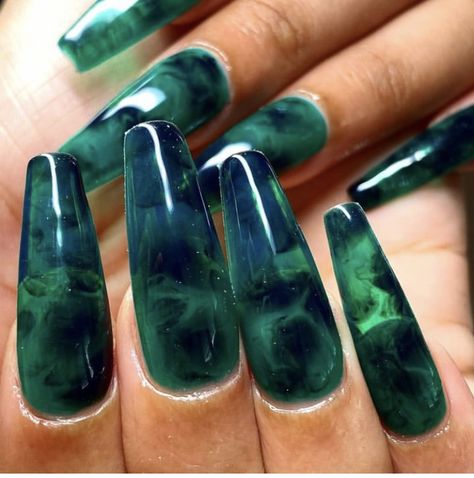 Blue And Green Marble Nails, Green Marble Nails, Blue Marble Nails, Get Nails, Marble Nails, Blue Marble, Green Marble, Green And Blue, Nails Art