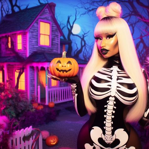 Nicki Minaj Art, Nicki Minaj Halloween Costume, Nicki Minaj Halloween, Nicki Minaj, Happy Halloween, Halloween Costumes, Halloween