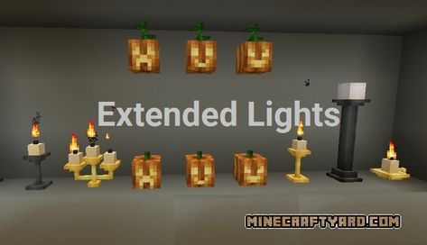 Extended Lights 1.16.2/1.16.1/1.15.2/1.14.4 Minecraft Mod Download Minecraft Addons, Minecraft Forge, Minecraft Things, Modern Lights, Minecraft Mod, Crafting Recipes, Candle Craft, Minecraft Builds, Minecraft 1