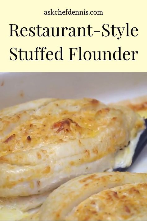 Stuffed Fish Recipes Tilapia, Seafood Stuffed Flounder, Stuff Flounder With Crab, Crab Stuffed Fish Recipes, Flounder Stuffed With Crabmeat, Crab Stuffed Flounder Recipes, Stuffed Fish With Crabmeat, Stuffed Flounder Recipes, Stuffed Fish Recipes