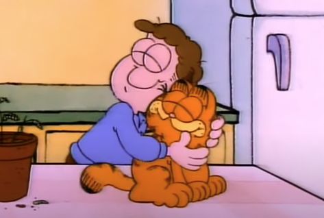 Jon Arbuckle, Fat Orange Cat, Garfield Pictures, Garfield Images, Garfield Cat, Garfield Comics, Orange Kittens, Garfield And Odie, Morning Cartoon