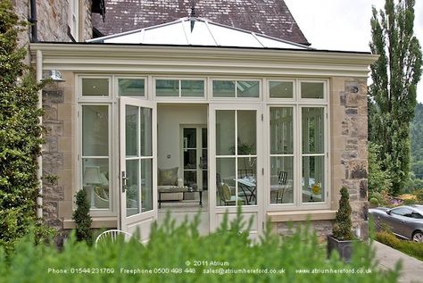 Orangery Extension Kitchen, Modern Lofts, Kitchen Orangery, Suffolk House, Garden Room Interiors, Recycled Windows, Orangery Extension, Glass Porch, Conservatory Design