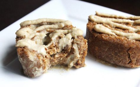 Raw Cheesecake Filled Cinnamon Rolls [Vegan, Gluten-Free] | One Green Planet Filled Cinnamon Rolls, Cinnamon Rolls Vegan, Raw Vegan Cheesecake, Raw Breakfast, Amanda Nicole, Raw Cheesecake, Cheesecake Vegan, Vegan Cinnamon Rolls, Raw Vegan Desserts