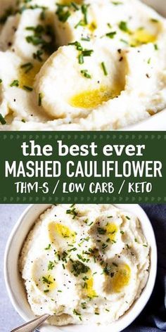 Thanksgiving Cauliflower, Low Carb Side Dish, Mashed Cauliflower Recipe, Low Carb Side, Cauliflower Puree, Keto Diets, Low Carb Sides, Low Carb Side Dishes, Keto Side Dishes