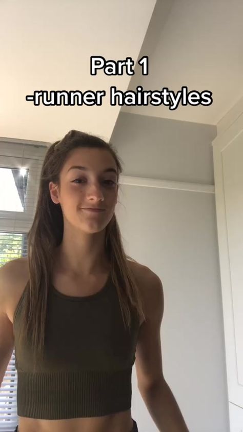 Hairstyle For Athletes, Hair Styles For Netball, Netball Hairstyles Braids, Racing Hairstyles Running, Running Braid Hairstyles, Updo Hairstyles Athletic, Track Girl Hairstyles, Good Running Hairstyles, Simple Running Hairstyles