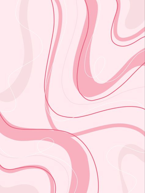 Pink Swirly Background, Wavy Wallpaper, Homemade Wallpaper, Pink Bg, Feature Wall Bedroom, Mint Green Aesthetic, Waves Line, Lines Wallpaper, Wall Bedroom