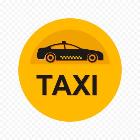 Taxi Logo, White Taxi, Yellow Taxi Cab, Car Side View, Website Color Palette, Yellow Taxi, Taxi Cab, Round Logo, Green Logo