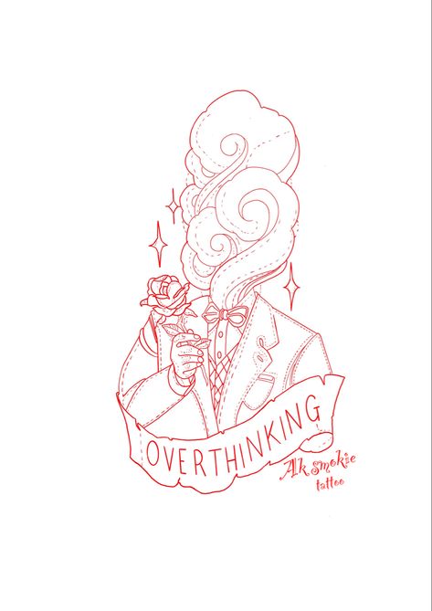 Overthinker Tattoo Ideas, Overthinking Tattoos, Tattoo Ideas For Overthinkers, Dreamer Tattoo, Tattoo Stencil, Tattoos Ideas, Tattoo Stencils, All Things Beauty, Traditional Tattoo