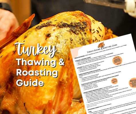 How to Cook a Turkey in Convection or Conventional Oven (+Free Guide) Convection Roast Turkey, Turkey In Convection Oven, Temp To Cook Turkey, Convection Oven Turkey, Cooking A Frozen Turkey, Turkey Printable, Convection Oven Cooking, Easy Corn Casserole, Thawing Turkey