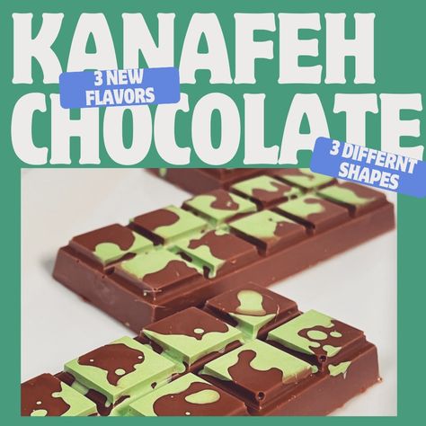 Our brand new Kanafeh Chocolate Bar. We have different sizes & shapes.🔥#trending #new #kanafeh #chocolate حلويات عربية, July 16, Chocolate Flavors, Chocolate Bar, Middle Eastern, Dessert, Brand New, Bar, On Instagram