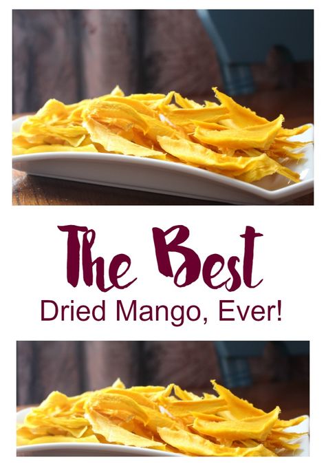 We've been using our dehydrator so much and I wanted to share some tips on how to get the best dried mango, ever! Super simple too! Dehydrating Mango, Dried Mango Recipe, Food Dehydrator Recipes, Dehydration Recipes, Dehydrator Recipes Fruit, Food Drying, Dehydrating Recipes, Dehydrating Food Storage, Mango Recipe