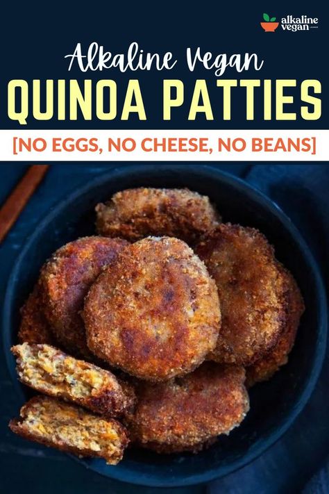 Delicious Alkaline Vegan Quinoa Patties Dr Sebi Nutritional Guide, Vegan Quinoa Recipes, Dr Sebi Recipes Alkaline Diet, Make Quinoa, Quinoa Patties, Nutritional Guide, Dr Sebi Alkaline Food, Dr Sebi Recipes, Alkaline Vegan