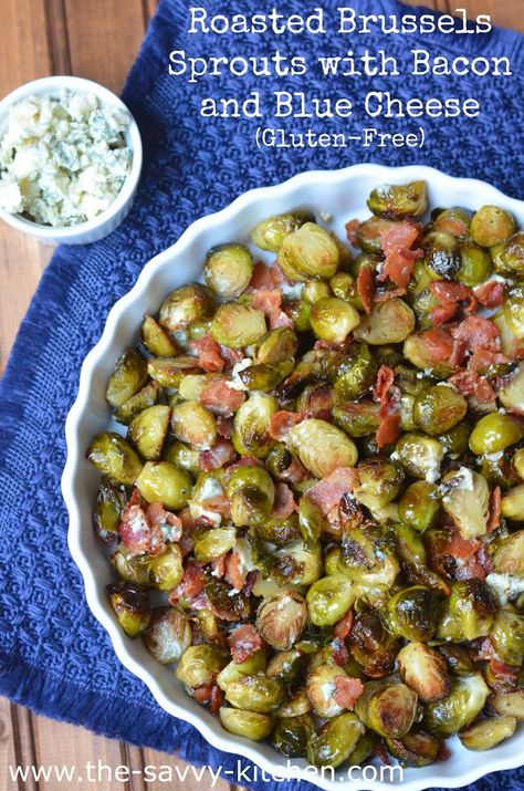 Easy Brussel Sprouts, Brown Betty Recipe, Thanksgiving Crockpot, Atkins Diet Food List, Blue Cheese Appetizers, Roasted Brussels Sprouts With Bacon, Blue Cheese Recipes, Cooking Brussel Sprouts, Brussels Sprouts With Bacon