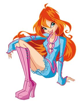 Rainbow Group, Winx Fashion, Power Show, Bloom And Sky, Show Rock, Comic Dress, Winx Club Outfits, Winx Outfits, Winx Bloom