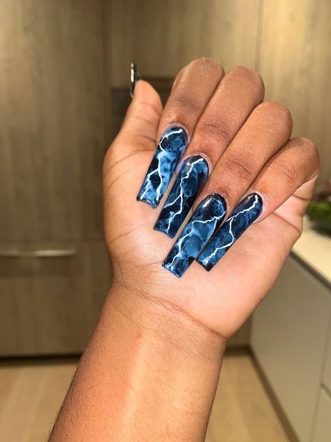 Lightning Nails, Paznokcie Hello Kitty, Milky Nails, Black Acrylic Nails, Long Acrylic Nail Designs, Dope Nail Designs, Long Acrylic Nails Coffin, Acrylic Nails Coffin Pink, Long Square Acrylic Nails