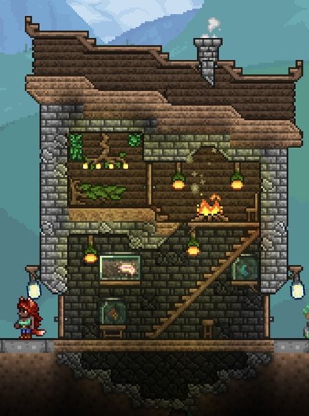 Terraria Cavern House, Cavern House Terraria, Zoologist Terraria, Terraria Medieval House, Terraria Zoologist House, Terraria Zoologist, Terraria Living Wood House, Dynasty Wood House Terraria, Terraria Houses