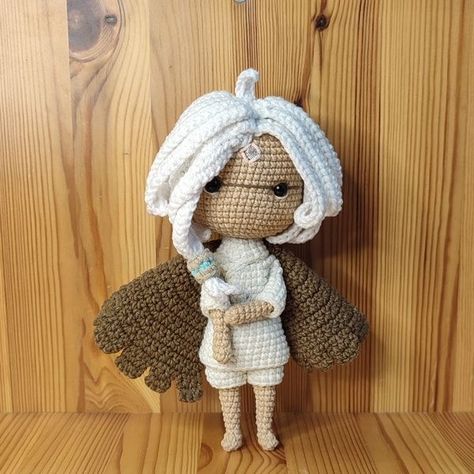 Crochet Pattern: Skykid Chibi Moth Doll from Sky: Children of the Light Sky Cotl Crochet, Crochet Chibi, Sky Children Of The Light, Sky Games, Easter Toys, Sky Cotl, Sky Artwork, Halloween Toys, Dragon Toys