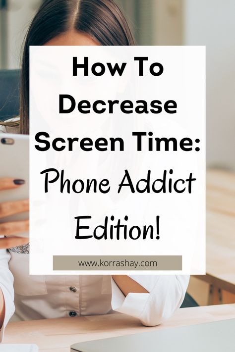 How to decrease screen time! Phone addiction edition! Tips for spending less time on your phone. How to break a phone addiction! Too Much Phone Time Truths, How To Watch Less Tv, How To Reduce Phone Time, Spending Less Time On Your Phone, How To Be On Your Phone Less, How To Break Up With Your Phone, How To Break Phone Habits, How To Stay Off Your Phone Tips, What To Do To Get Off Your Phone