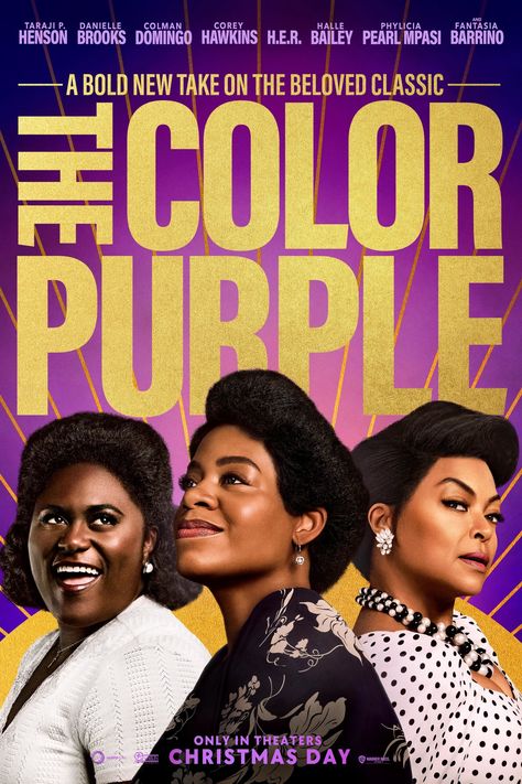 The Color Purple (2023) Movie Poster The Color Purple Movie, The Color Purple Musical, Purple Music, Fantasia Barrino, Film Thriller, Nicky Larson, Birth Colors, Danielle Brooks, Raw Emotion