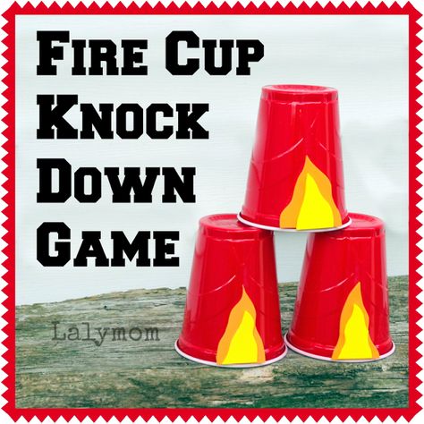 Inspiration for September, 2s Week 3 "Tower of Fire" Activity in the Make It Fun section of the curriculum. Safety Activities For Kids, Safety Activities, Fire Safety Activities, Fire Safety Preschool, Fire Cupping, Fire Prevention Week, Fireman Party, Firetruck Birthday Party, Fire Truck Party