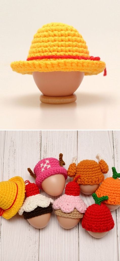 The Best 30 Crochet Easter Egg Cosy Ideas – 1001 Patterns Egg Cozy Crochet Free Pattern, Egg Cosy Knitting Patterns Free, Crochet Egg Warmer Free Pattern, Crochet Egg Hat, Egg Baby Project Ideas, Crochet Easter Hat, Crochet Egg Pattern, Crochet Egg Cozy, Crochet Easter Decorations