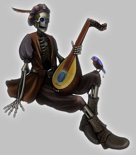 Skeleton Bard Neutral Nature, Dnd Bard, Fantasy Wizard, Chaotic Neutral, Skeleton Art, Dungeons And Dragons Homebrew, High Fantasy, Animation Design, Character Creation