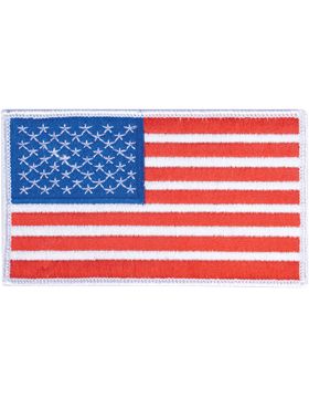 American Flag Patch 3" x 5" Us Flags, American Flag Patch, Art Origami, Military Patch, Flag Patches, American Spirit, Iron On Applique, Mixed Media Artwork, Horizontal Stripes