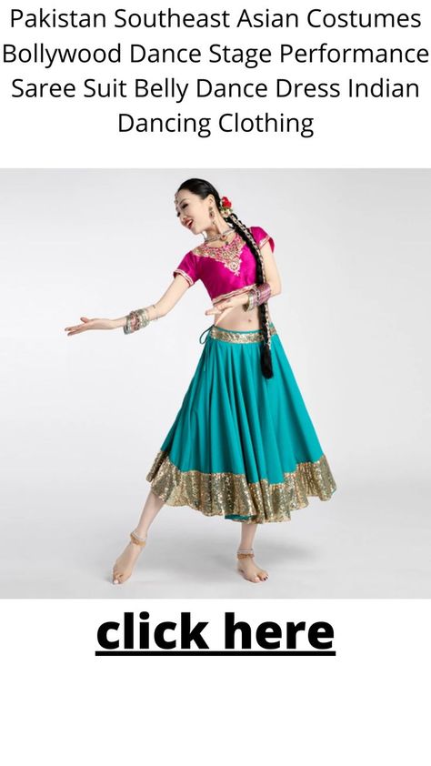 Pakistan Southeast Asian Costumes Bollywood Dance Stage Performance Saree Suit Belly Dance Dress Indian Dancing Clothing Bollywood Dance Outfit, Bollywood Dance Costumes, Indian Dancing, Indian Dance Costumes, Dancing Clothing, Belly Dance Dress, Indian Outfits Lehenga, Dance Stage, Indian Dance