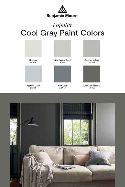 Embrace the quiet moments with Benjamin Moore popular cool gray paint colors. Benjamin Moore Palette Color Combinations, Benjamin Moore Historic Paint Colors, Bm Historical Collection, Gray Paint Colors Benjamin Moore, Benjamin Moore Historical Collection, Cool Gray Paint Colors, Benjamin Moore Historical Colors, Benjamin Moore Paint Colors Gray, Grey Interior Paint