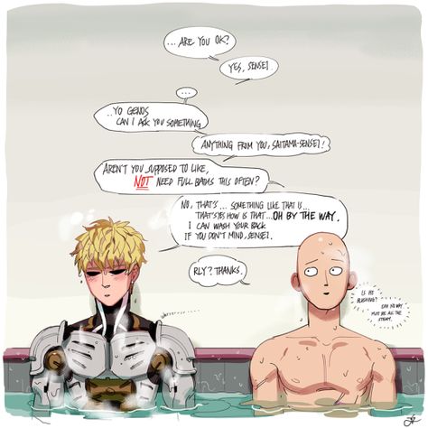 cute #Genos #Saitama One Punch Man 1, Genos X Saitama, One Punch Man 3, One Pun, Caped Baldy, One Punch Man Funny, Saitama One Punch, Saitama One Punch Man, One Punch Man Anime