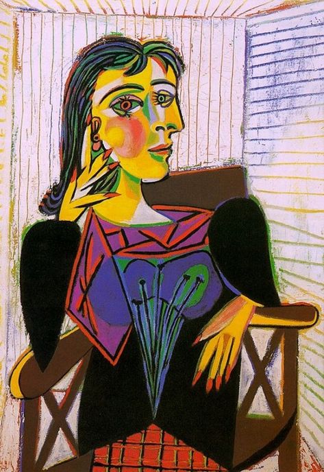 Dora Maar Picasso, Cubist Portraits, Picasso Cubism, Picasso Portraits, Art History Lessons, Cubist Paintings, Dora Maar, Pablo Picasso Art, Art Picasso