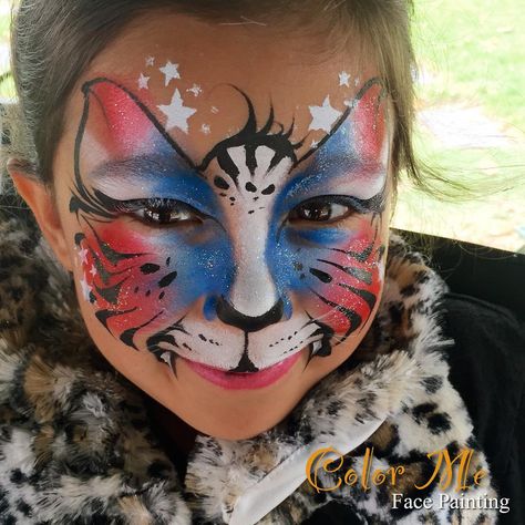 See this Instagram photo by @colormefacepainting • 69 likes 4th Of July Face Paint, July Face Paint, Blue Face Paint, Kids Face Painting, Face Painting Easy, Kids Face Paint, Face Paint Ideas, Face Painting Designs, Let Freedom Ring