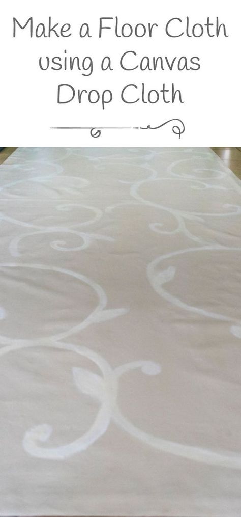 Floor Cloth Diy, Drop Cloth Rug, Painted Floor Cloths, Best Rugs, Diy Crafts Ideas, Canvas Drop Cloths, Paint Drop, Painted Floor, Painted Rug