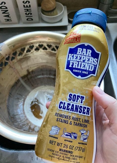 Clean tarnished brass with bar keepers friend. Bar Keepers Friend Uses, Barkeepers Friend, Brass Bar Cart, Rub N Buff, Bar Keepers Friend, Bar Keeper, Lake Cabin, How To Remove Rust, Brass Candlesticks