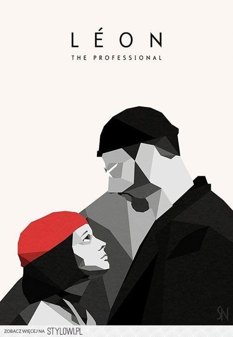 ‘Léon: The Professional’ (1994) Leon Illustration Movie, Movie Poster Art Illustrations, Leon Movie Poster, Graphic Design Movie Posters, Leon The Professional Art, Leon The Professional Poster, Leon Poster, Leon Movie, Movie Illustration