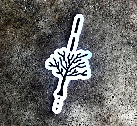 Tree Tattoo Hip, Mrs Tattoo, Hop Tattoo, Simple Tats, Tattoo Hip, Tattoo Tree, Pine Tree Tattoo, Tree Sticker, Sharpie Tattoos