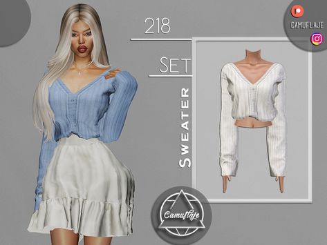 Sims 4 Cc College Clothes, Sims 4 Cc Knitted Sweater, Sims 4 Sweater, Sims Cc Shirts, Sims 4 Cc Male Clothing Sweaters, The Sims Resource, The Sims Resource Clothing, Sims 4 Cc Cropped Sweater, Sims 4 Sweater Accessory