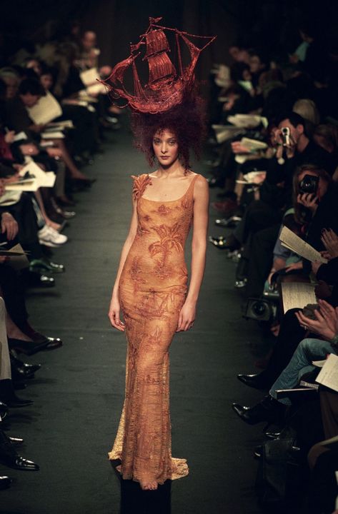 Fashion Surrealism, Jean Paul Gaultier 90s, Vintage Runway Fashion, 90s Early 2000s Fashion, Gaultier Dress, Jean Paul Gaultier Dress, Jean Paul Gaultier Haute Couture, Iconic 90s, Fashion Culture