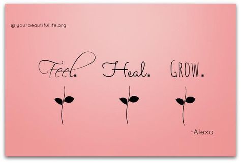 Feel. Heal. Grow. www.facebook.com/yourbeautifullife Heal Learn Grow Love, Reiki Courses, Reiki Classes, Reiki Therapy, Reiki Training, Learn Reiki, Love Tattoo, Reiki Symbols, Healing Touch