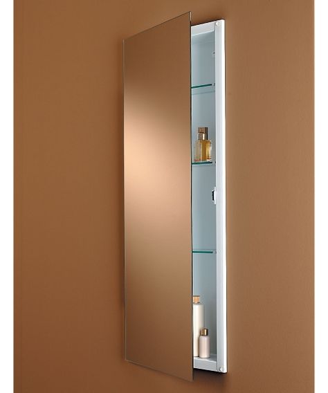 Jensen Medicine Cabinet Low Profile 15W x 36H in. Medicine Cabinet 663BC Recessed Mirror Cabinet, Hidden Medicine Cabinet, Medicine Cabinet Recessed, Mirror Medicine Cabinet, Medicine Cabinet Organization, Recessed Cabinet, Recessed Medicine Cabinet, Wall Opening, Frameless Mirror