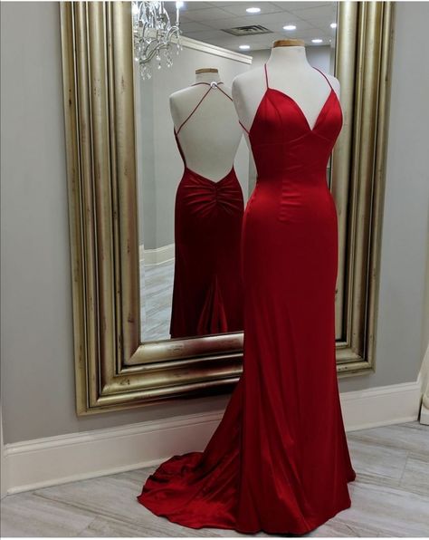 Open Back Prom Dress, Back Prom Dress, Prom Dress Pictures, Sparkly Prom Dress, Dress With Open Back, Burgundy Prom Dress, Long Evening Dress, Red Prom, فستان سهرة