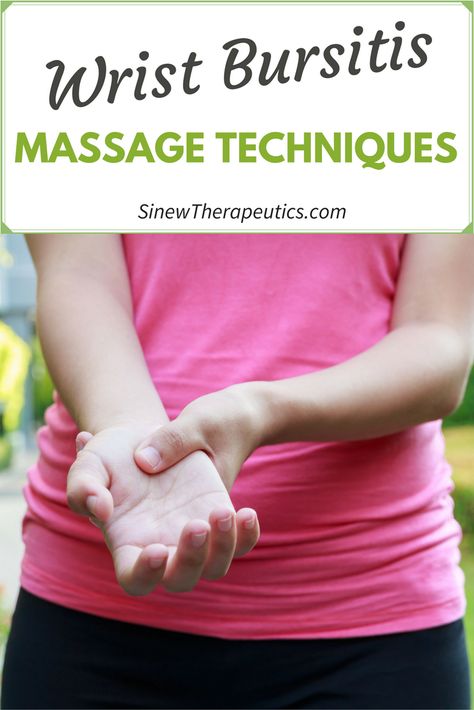 Massage Techniques for Wrist Bursitis Wrist Pain Relief, My Knee Hurts, Swollen Knee, Repetitive Strain Injury, Wrist Pain, Knee Exercises, Hand Massage, Muscle Spasms, Hand Wrist