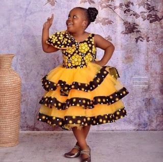 40+ Latest Ankara baby styles - ANKARA DESIGNERS BLOG African Princess Dress, Children Ankara Gowns, African Print Two Piece, Princess Dress Long, Yellow Ball Gown, Two Piece Top And Skirt, African Kids Clothes, Ankara Styles For Kids